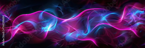 Abstract neon lights on a dark background