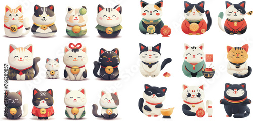 Japanese maneki neko cats