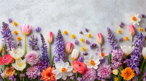 Flowers Adorning Wall