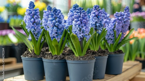 Group of Flowers in Pots