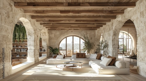 White Furniture Filled Living Room