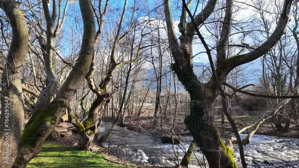 Strumeshnitsa river passing through the Petrich valley, Blagoevgrad Region, Bulgaria Strumeshnitsa river passing through the Petrich valley, Blagoevgrad Region, Bulgaria