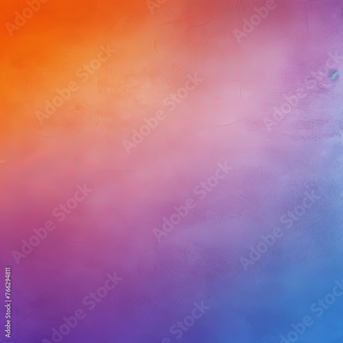 Azure purple orange, a rough abstract retro vibe background template or spray texture color gradient 