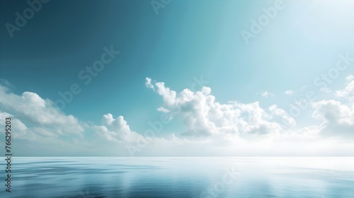 Blurred Blue Sky Background - Hand Edited Generative AI