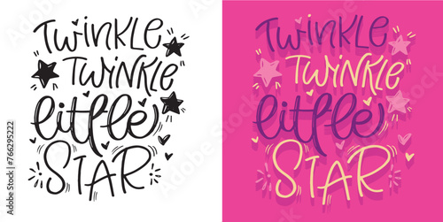 Lettering print quote about baby  t-shirt design  mug print. 100  vector file