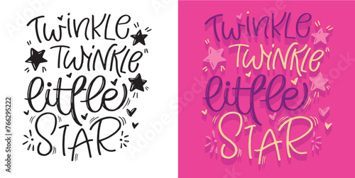 Lettering print quote about baby, t-shirt design, mug print. 100% vector file