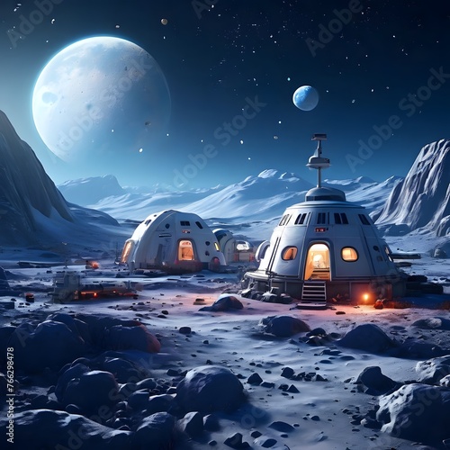 Describe a lunar colony's struggle for survival as dwindling resources force its inhabitants to face the harsh realities of life on the moon.