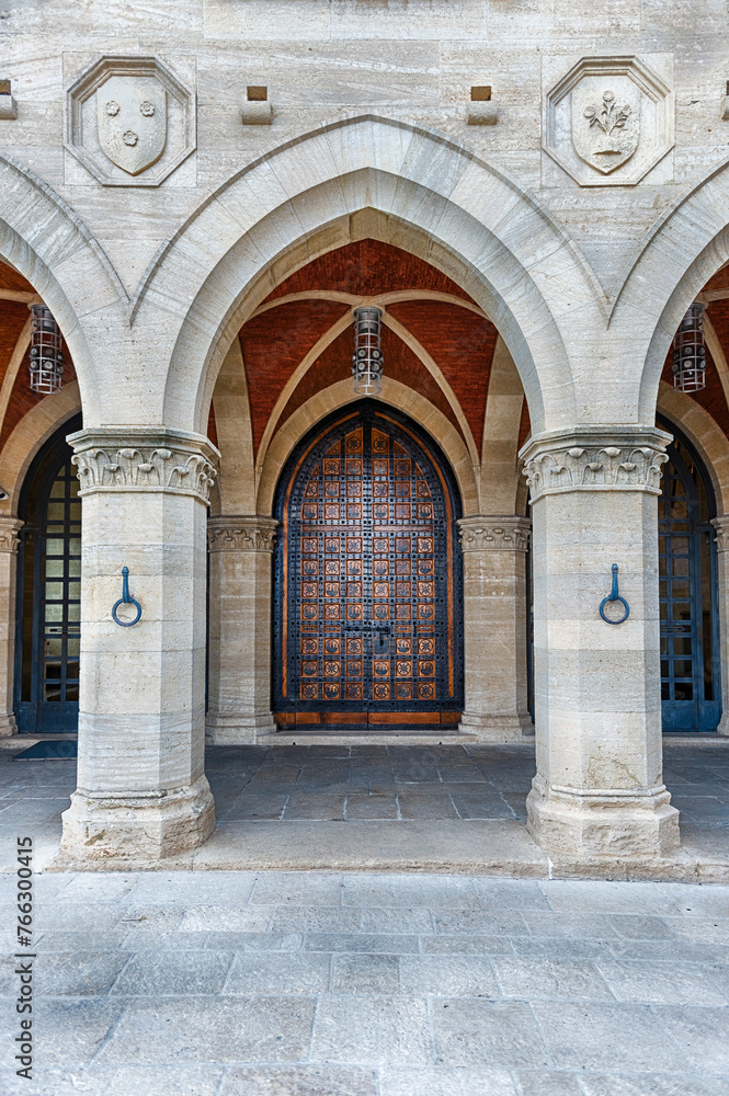 Portal of the Public Palace in Republic of San Marino