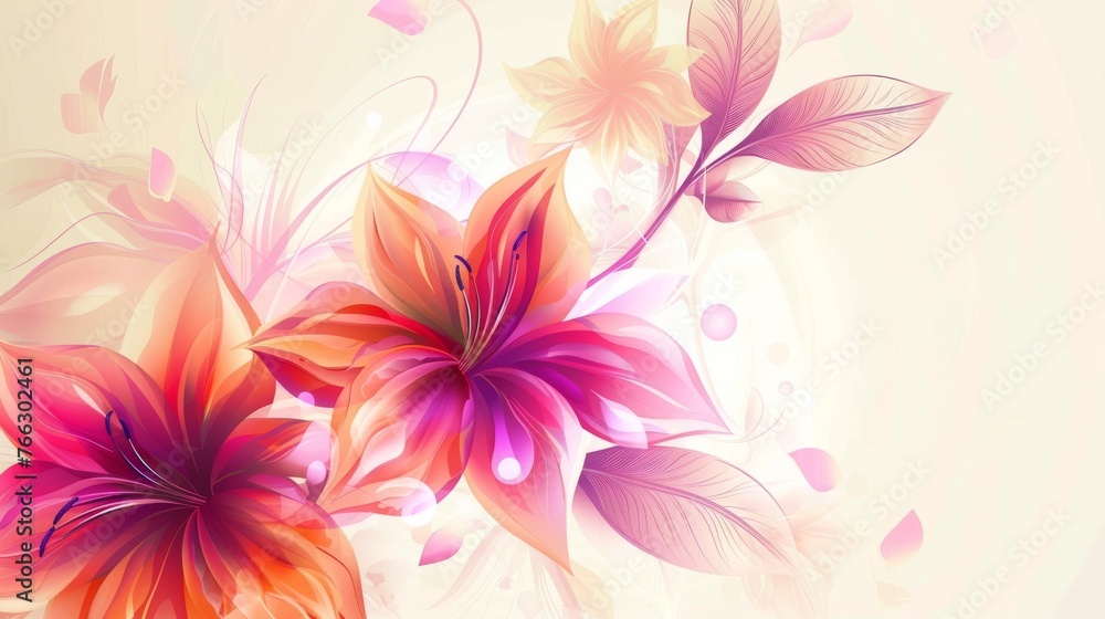 Flower modern background Flower modern background