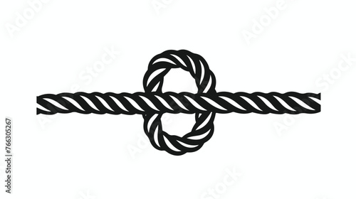 Rope Outline Icon. Rope Icon Flat vector isolated on