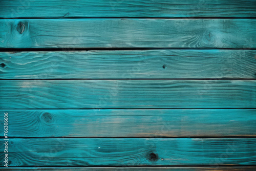 Processed collage of dark cyan blue wooden background texture. Background for banner