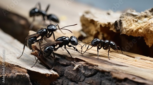 Ants black UHD wallpaper