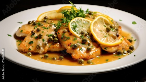 Chicken piccata UHD wallpaper photo