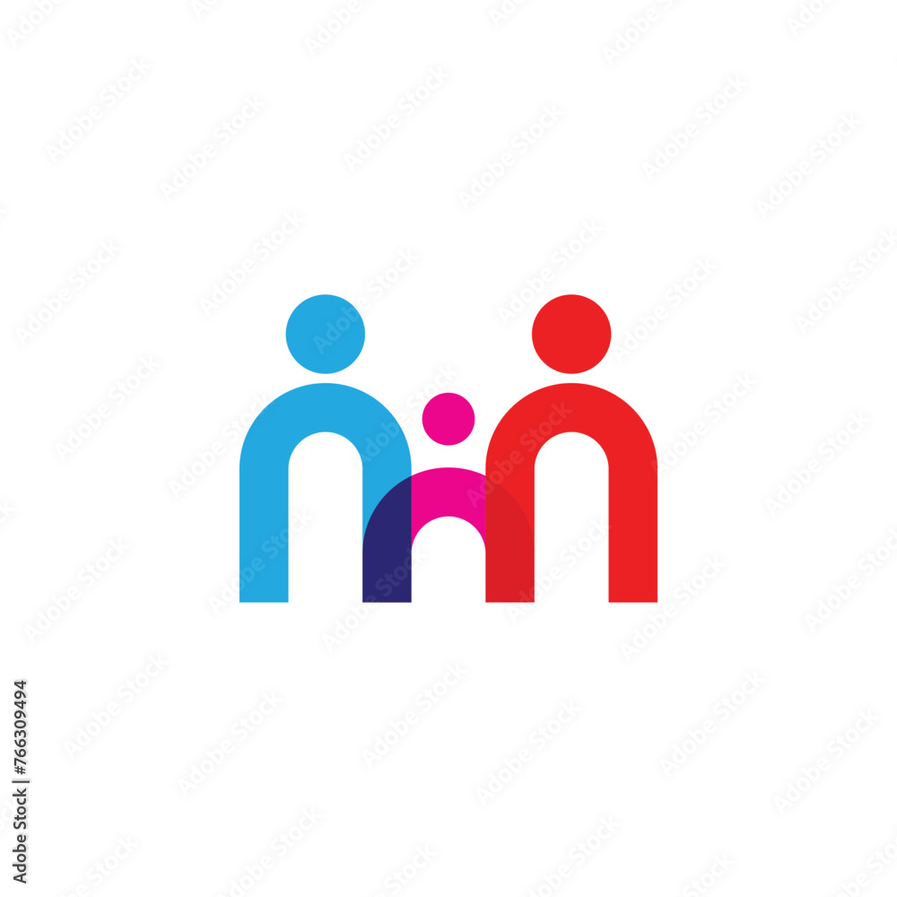 Community, network and social logo people design Community, network and social logo people design