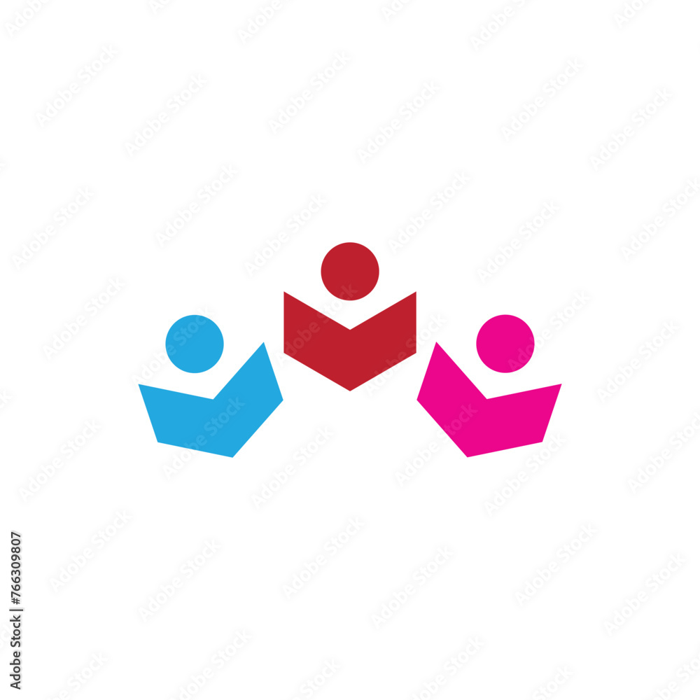 Community, network and social logo people design Community, network and social logo people design