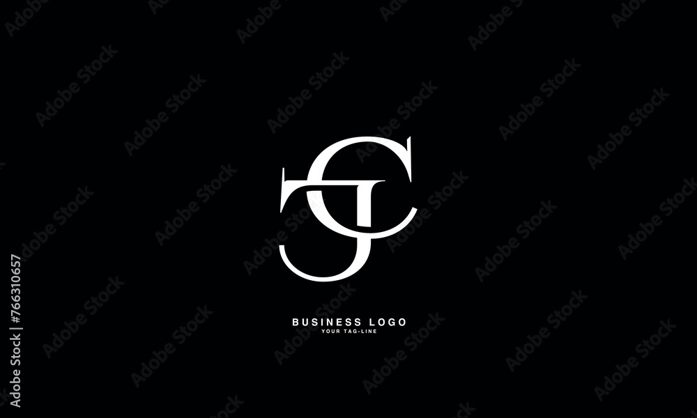 JC, CJ, J, C, Abstract Letters Logo Monogram JC, CJ, J, C, Abstract Letters Logo Monogram