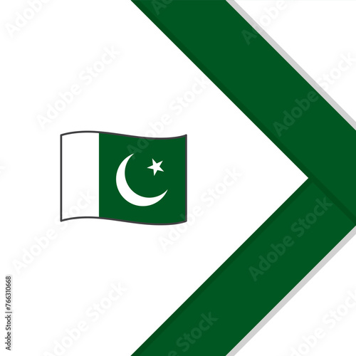 Pakistan Flag Abstract Background Design Template. Pakistan Independence Day Banner Social Media Post. Pakistan Cartoon