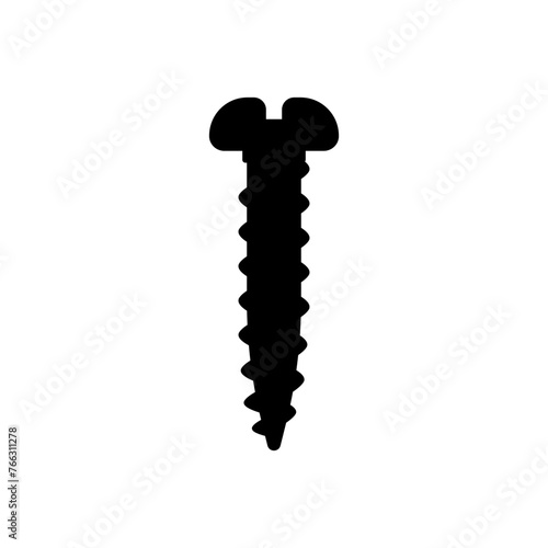 Self-tapping screw icon vector. Screw illustration sign. Bolt symbol or logo.