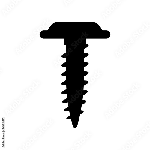 Self-tapping screw icon vector. Screw illustration sign. Bolt symbol or logo.