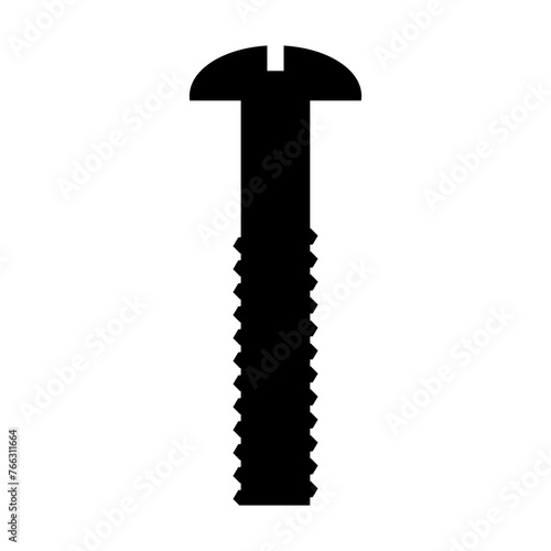 Self-tapping screw icon vector. Screw illustration sign. Bolt symbol or logo.
