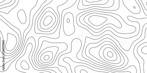 Abstract white topography vector background. Topography map art curve drawing. The concept of conditional geographical pattern and topography. Vector illustration.
