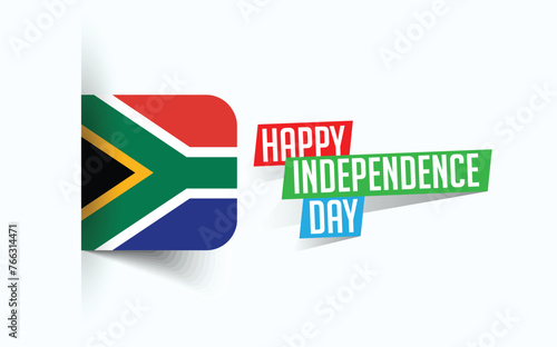 Happy Independence Day of South Africa Vector illustration, national day poster, greeting template design, EPS Source File