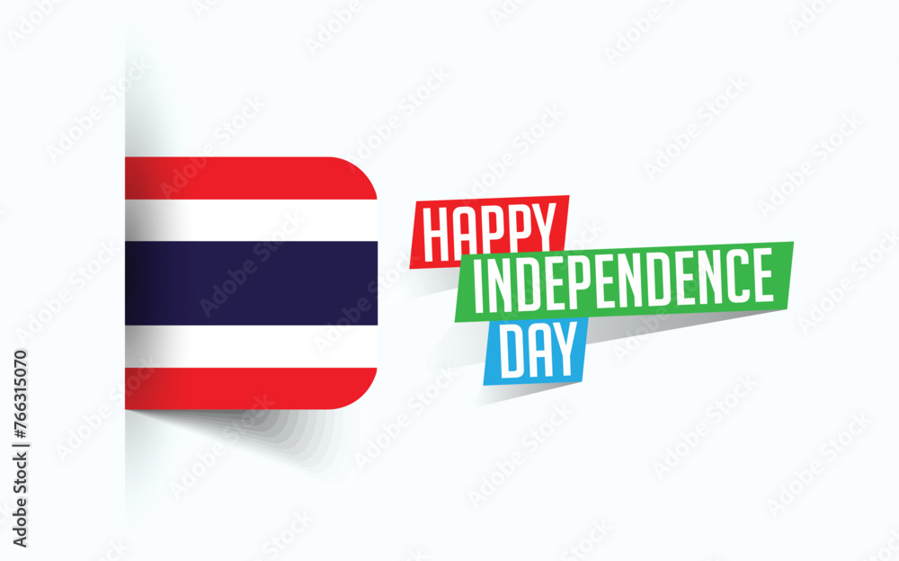 Happy Independence Day of Thailand Vector illustration, national day poster, greeting template design, EPS Source File
Happy Independence Day of Thailand Vector illustration, national day poster, greeting template design, EPS Source File