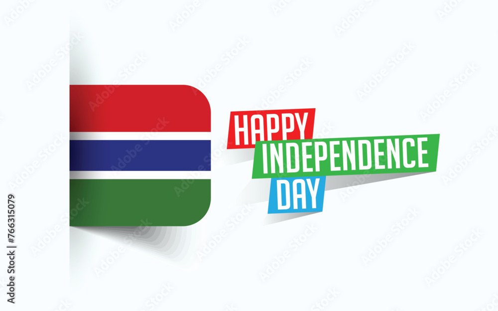 Happy Independence Day of The gambia Vector illustration, national day poster, greeting template design, EPS Source File
Happy Independence Day of The gambia Vector illustration, national day poster, greeting template design, EPS Source File