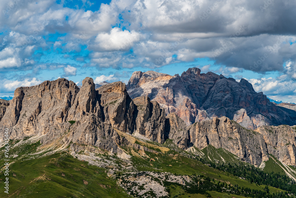 Setsas, Conturines and few other peaks from Col di Lana in the Dolomites