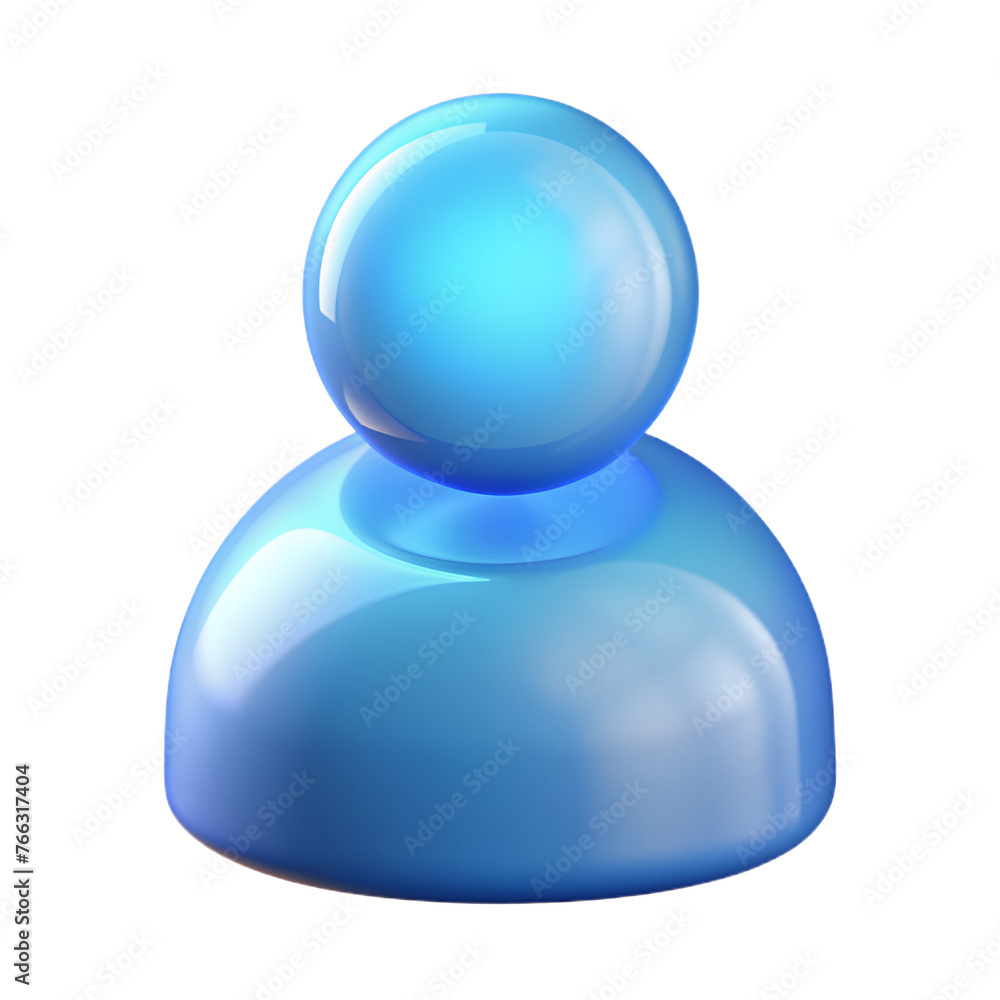 Blue light glass icon