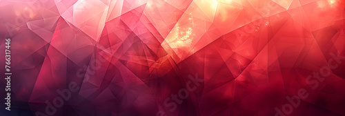 Abstract vector geometry background, red planes panorama. Generative ai 