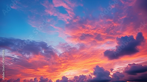 vibrant sunset sky © nahij