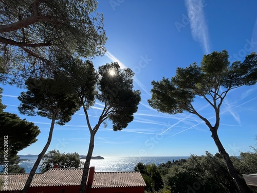 The beautiful view of the sea 