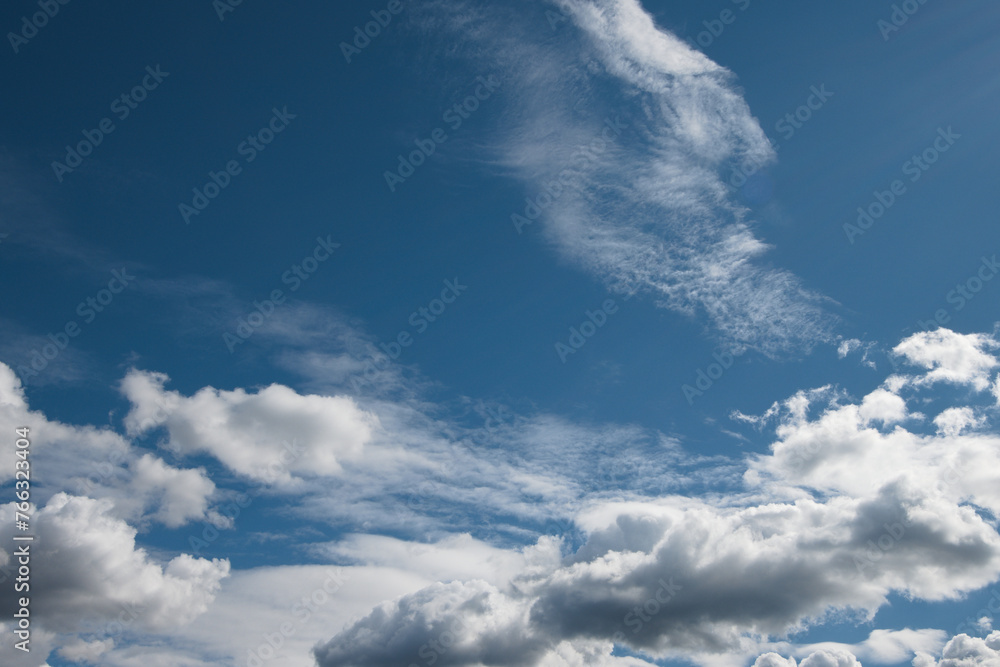 blue sky with clouds