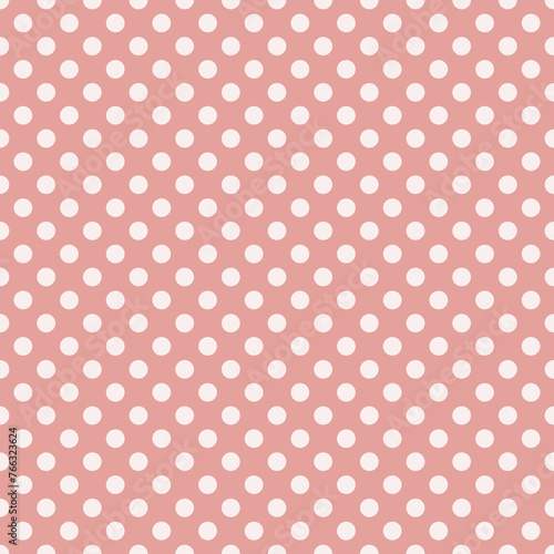 seamless peach Polka dot background