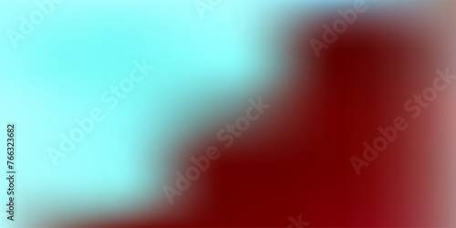 Dark green, red vector abstract blur backdrop.