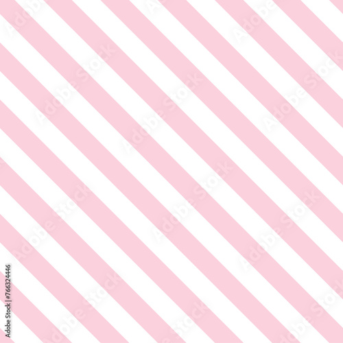 Seamless Pink pastel color Striped Background 45-degree
