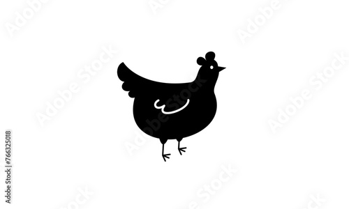 Chicken Illustration for your project photo