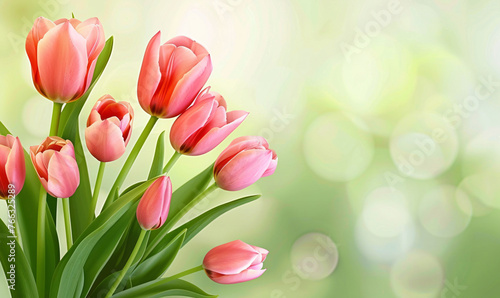 tulips background-generative ai © siwoo-mint