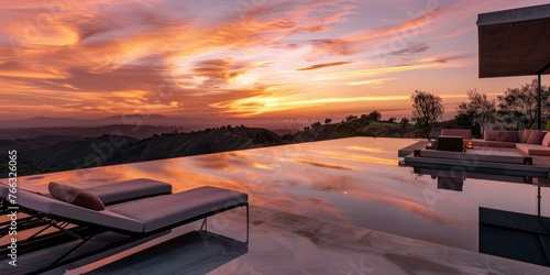 Sundown Serenity Contemporary Terrace Oasis © MDRifat