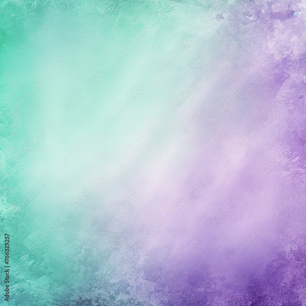 Mint purple orange, a rough abstract retro vibe background template or spray texture color gradient 