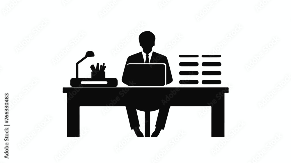 Accounting Vector Glyph flat icon flat vector isolate