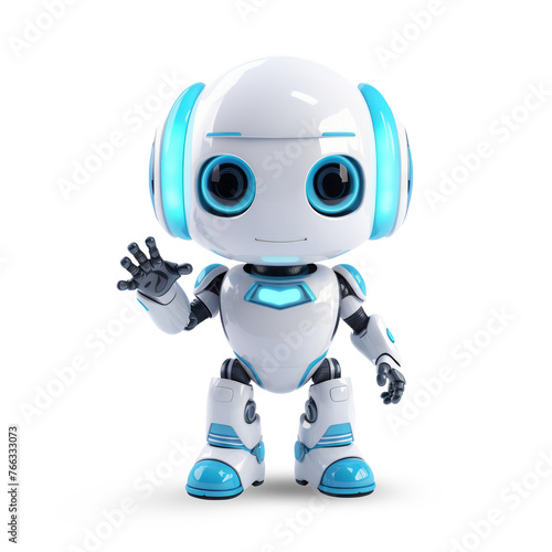 3D cute robot character © wuttichai1983