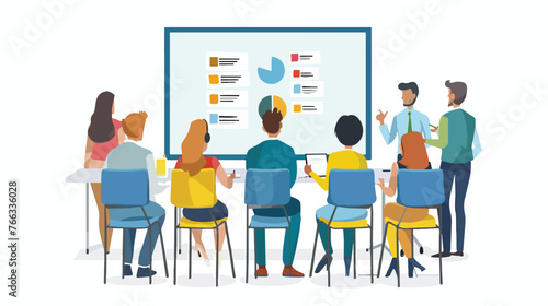 Corporate Training and Workshops flat vector isolated