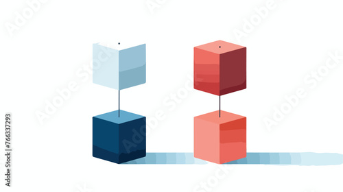 Cubes are incredibly balanced even though in a strange © RedFish