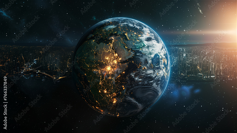 earth in space