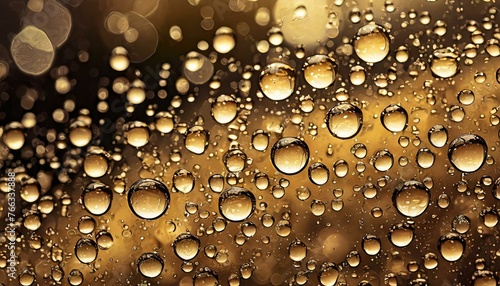 drops of water on glass, water droplets, a digital rendering 
