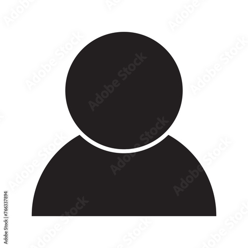 User profile login or access authentication icon vector illustration image. Monochrome icon