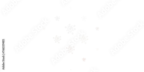 Light Pink, Green vector pattern with coronavirus elements.