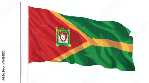 Flag of portugal flat vector isolated on white background